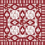 Silhouette-red-small Geisha Garden - Red Silhouette Collection